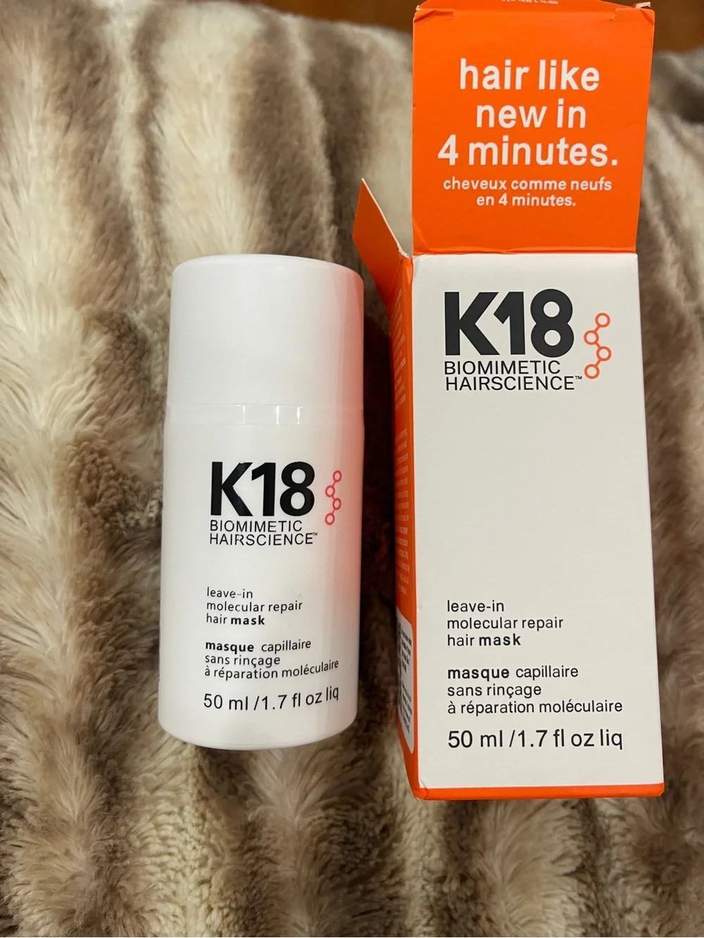 K18 full-size leave-in molecular repair hair mask NEW